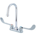 Central Brass Two Handle Cast Brass Bar/Laundry Faucet, NPSM, Centerset, Chrome, Installation: Deck Mount 0084-ELS17